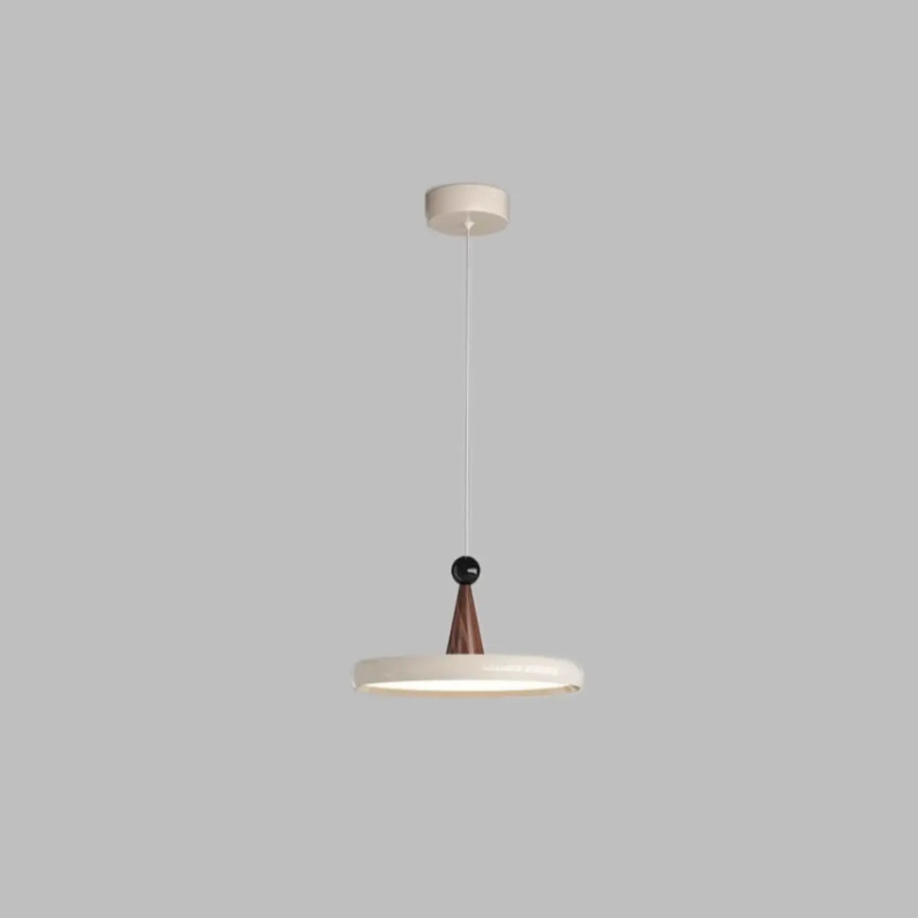 Modern Geometric Cream Acrylic Pendant Light with Multi Dimming