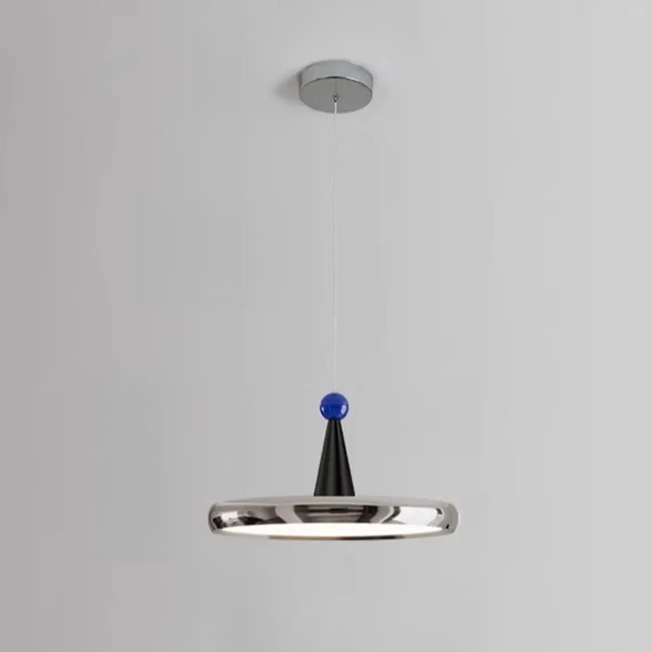 Modern Geometric Cream Acrylic Pendant Light with Multi Dimming