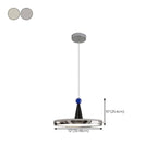 Modern Geometric Cream Acrylic Pendant Light with Multi Dimming