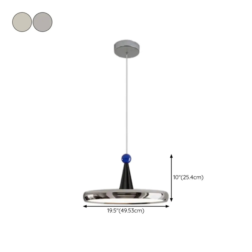 Modern Geometric Cream Acrylic Pendant Light with Multi Dimming