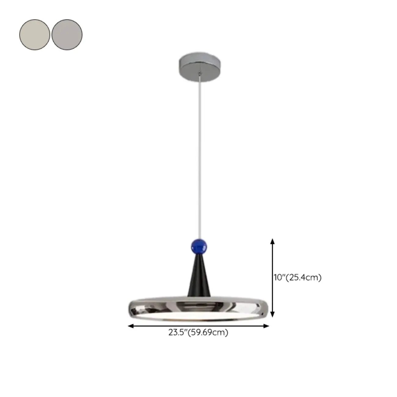 Modern Geometric Cream Acrylic Pendant Light with Multi Dimming