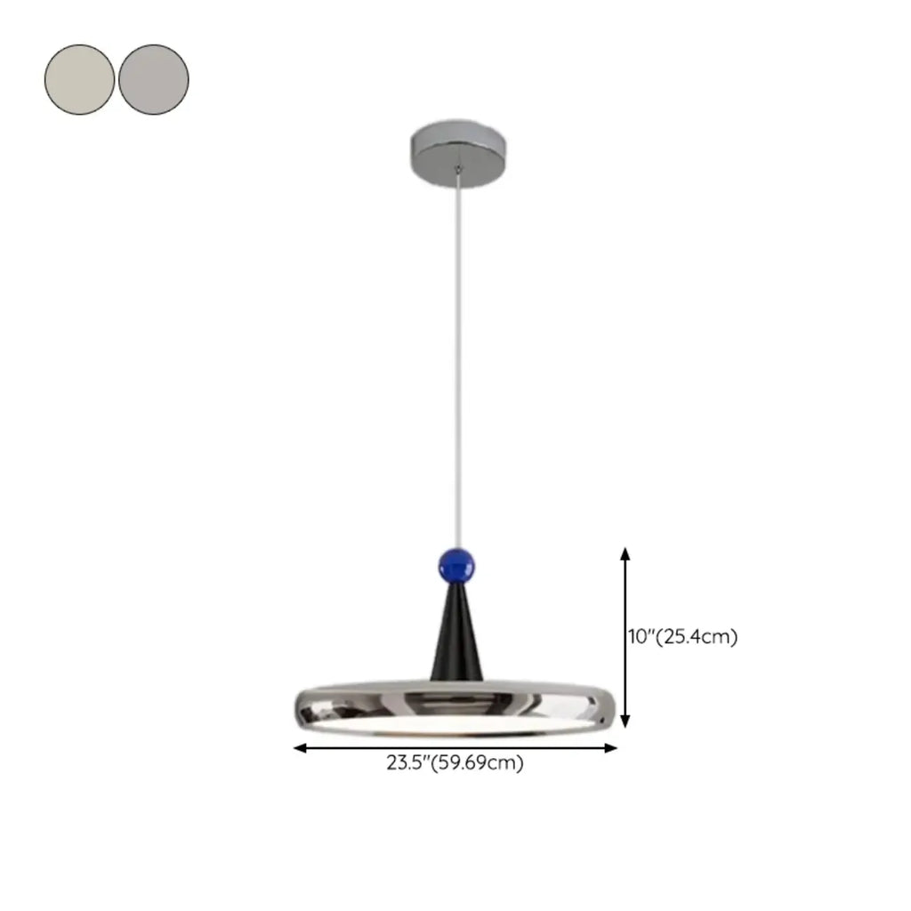 Modern Geometric Cream Acrylic Pendant Light with Multi Dimming