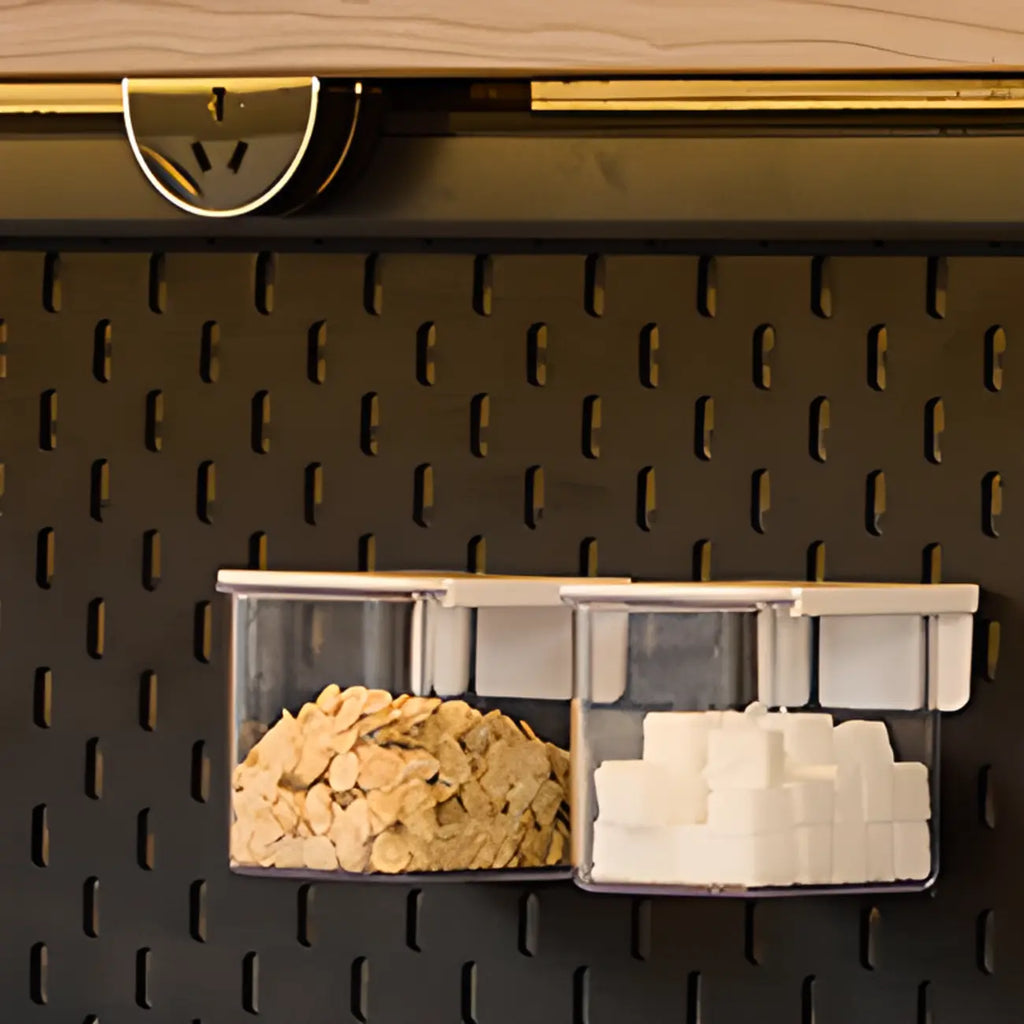 Space-Saving Wood Buffet Cabinet Pull-Out Dining Table