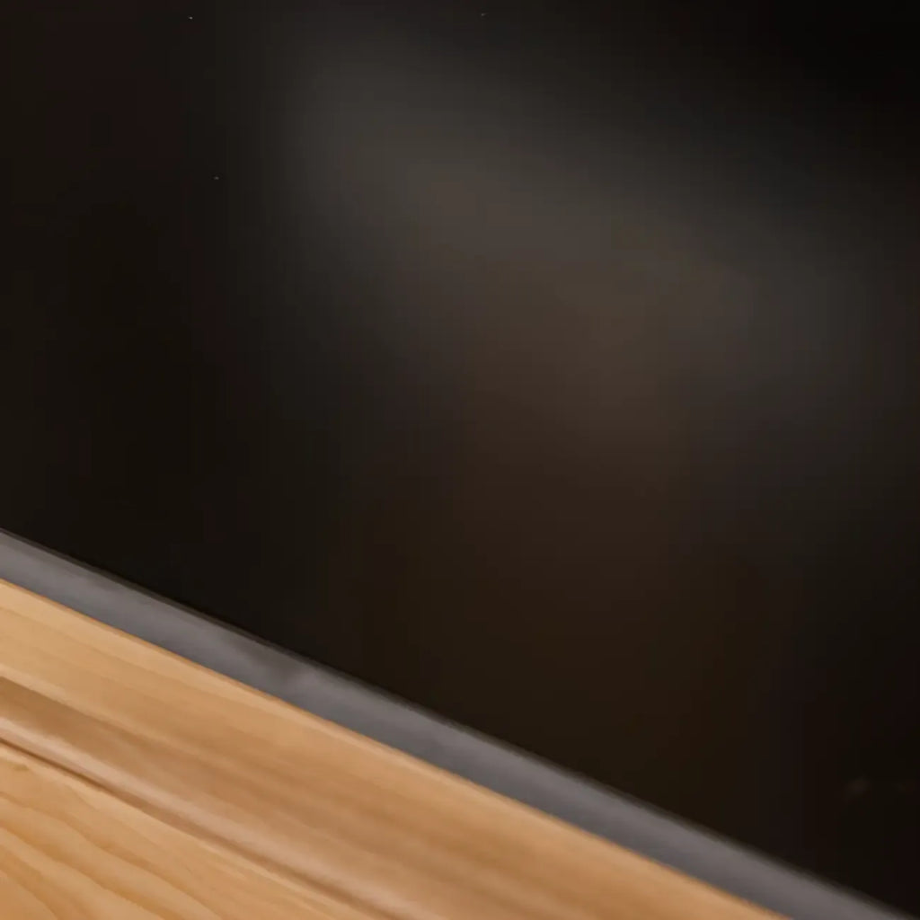 Space-Saving Wood Buffet Cabinet Pull-Out Dining Table