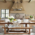 Hemp Rope Industrial Metal Round Candle Chandelier