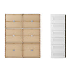 Portable Glam Plastic Clear Shoe Boxes in White