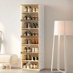 Portable Glam Plastic Clear Shoe Boxes in White