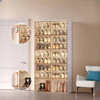 Portable Glam Plastic Clear Shoe Boxes in White