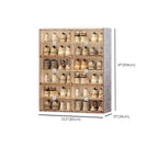 Portable Glam Plastic Clear Shoe Boxes in White