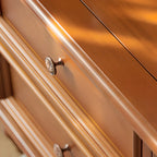 Walnut Wood Vintage Dresser TV Stand with Cabinet