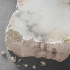 White Stone Geometric Tiered Crystal Chain Chandelier