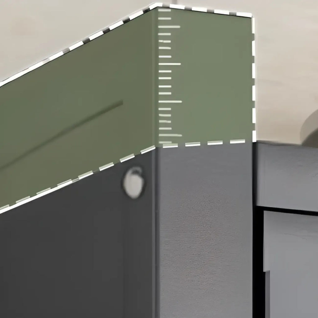 Mobile Metal Open Storage Sideboard with Glass Doors