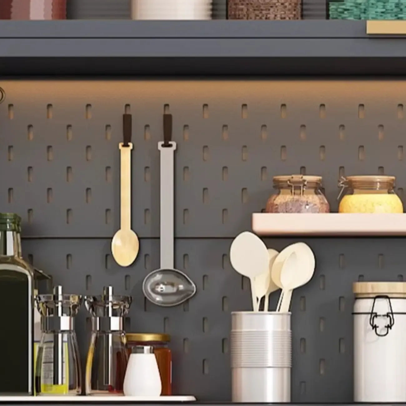 Mobile Metal Open Storage Sideboard with Glass Doors