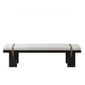 Minimalist Upholstered Bedroom Bench with Soft Cushion