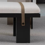 Minimalist Upholstered Bedroom Bench with Soft Cushion