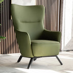Small Accent Chair Faux Leather Living Room