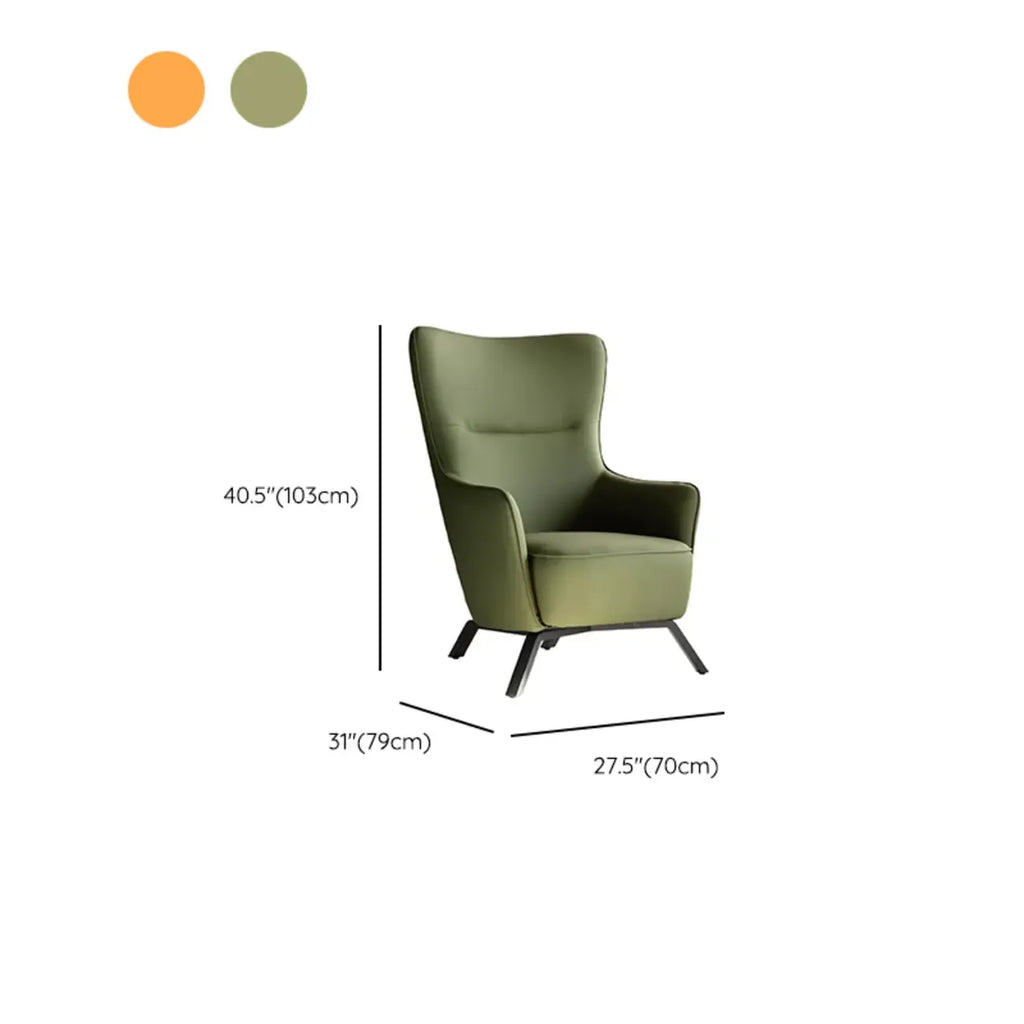Small Accent Chair Faux Leather Living Room