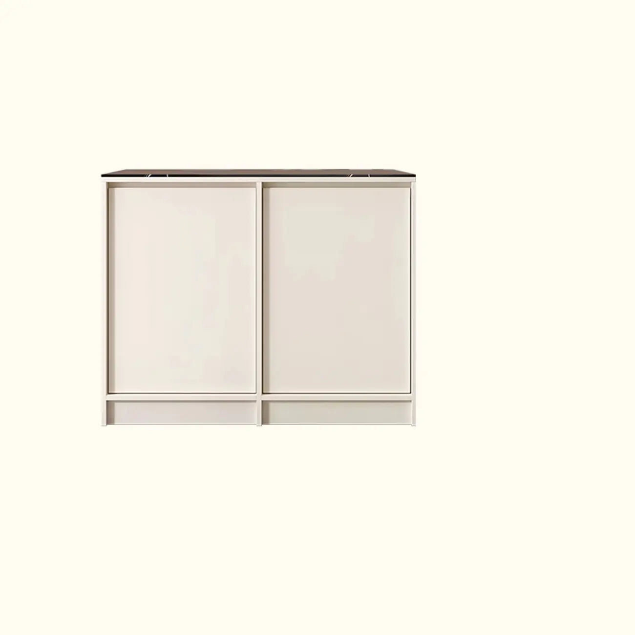 Modern Wood Buffet with Alterable Shelf and Doors
