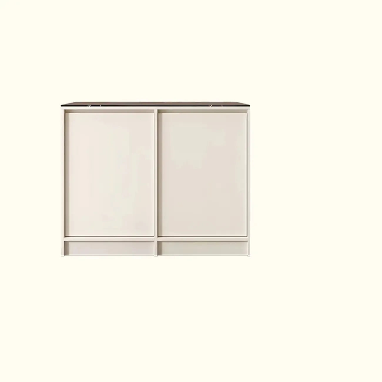 Modern Wood Buffet with Alterable Shelf and Doors
