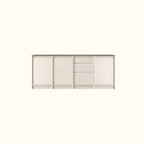 Modern Wood Buffet with Alterable Shelf and Doors