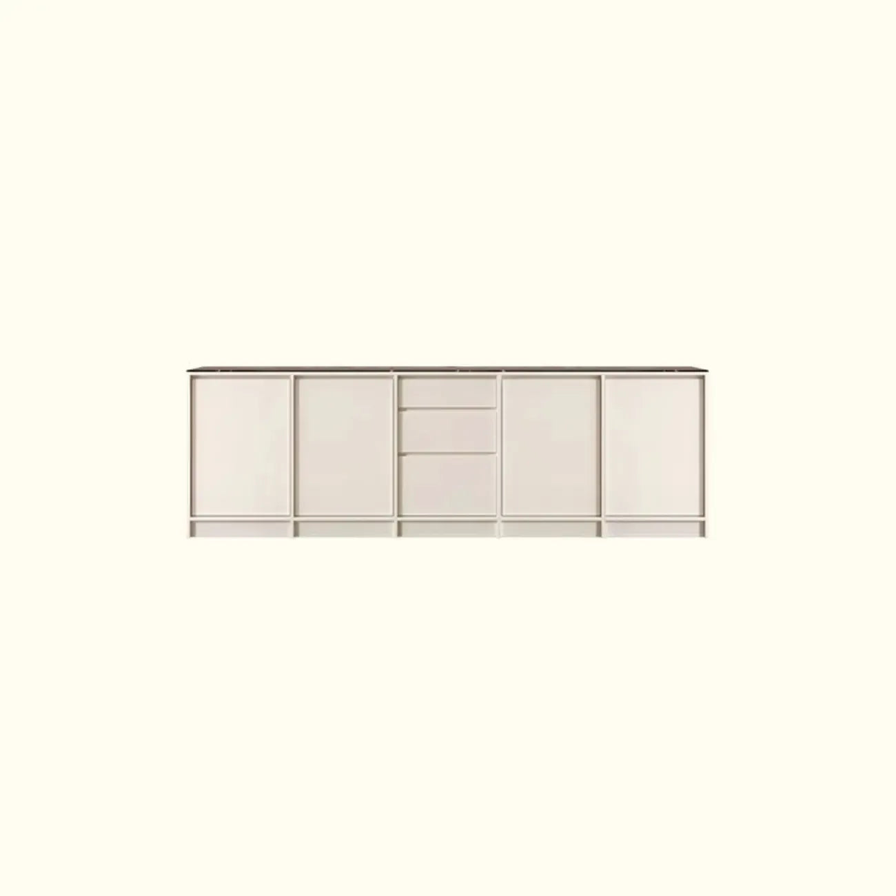 Modern Wood Buffet with Alterable Shelf and Doors
