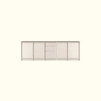 Modern Wood Buffet with Alterable Shelf and Doors