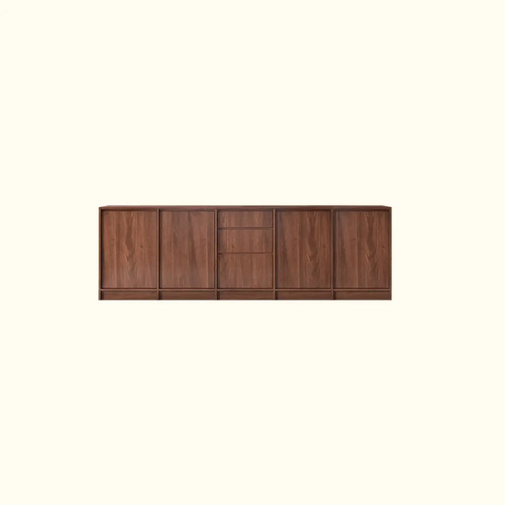 Modern Wood Buffet with Alterable Shelf and Doors