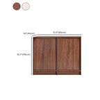Modern Wood Buffet with Alterable Shelf and Doors