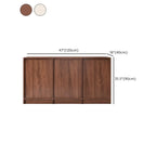 Modern Wood Buffet with Alterable Shelf and Doors