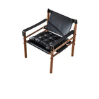 Mid-Century Modern Arm Chair Saddle Leather Living Room