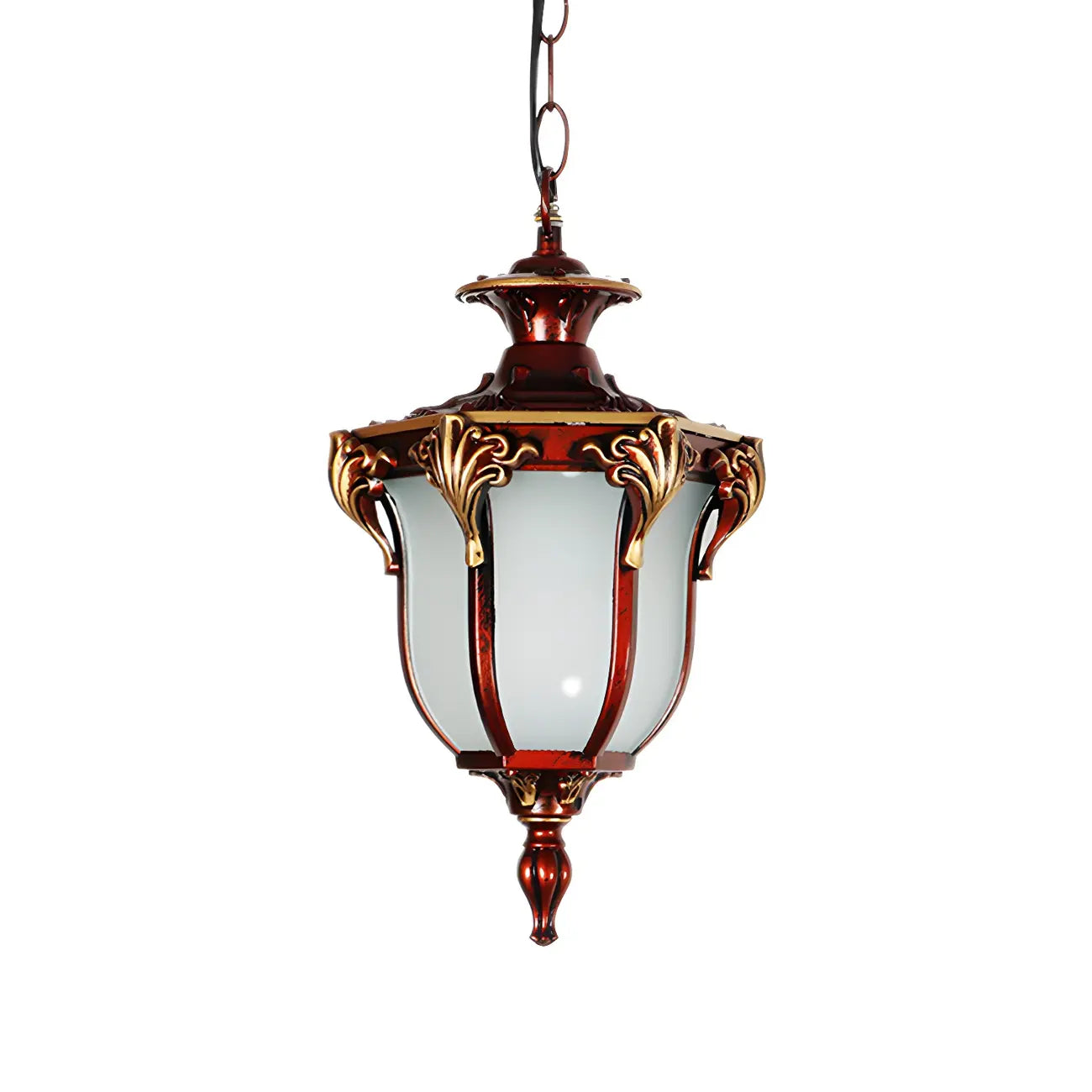 Vintage Bell Shape Solar Outdoor Pendant Light with USB Charger