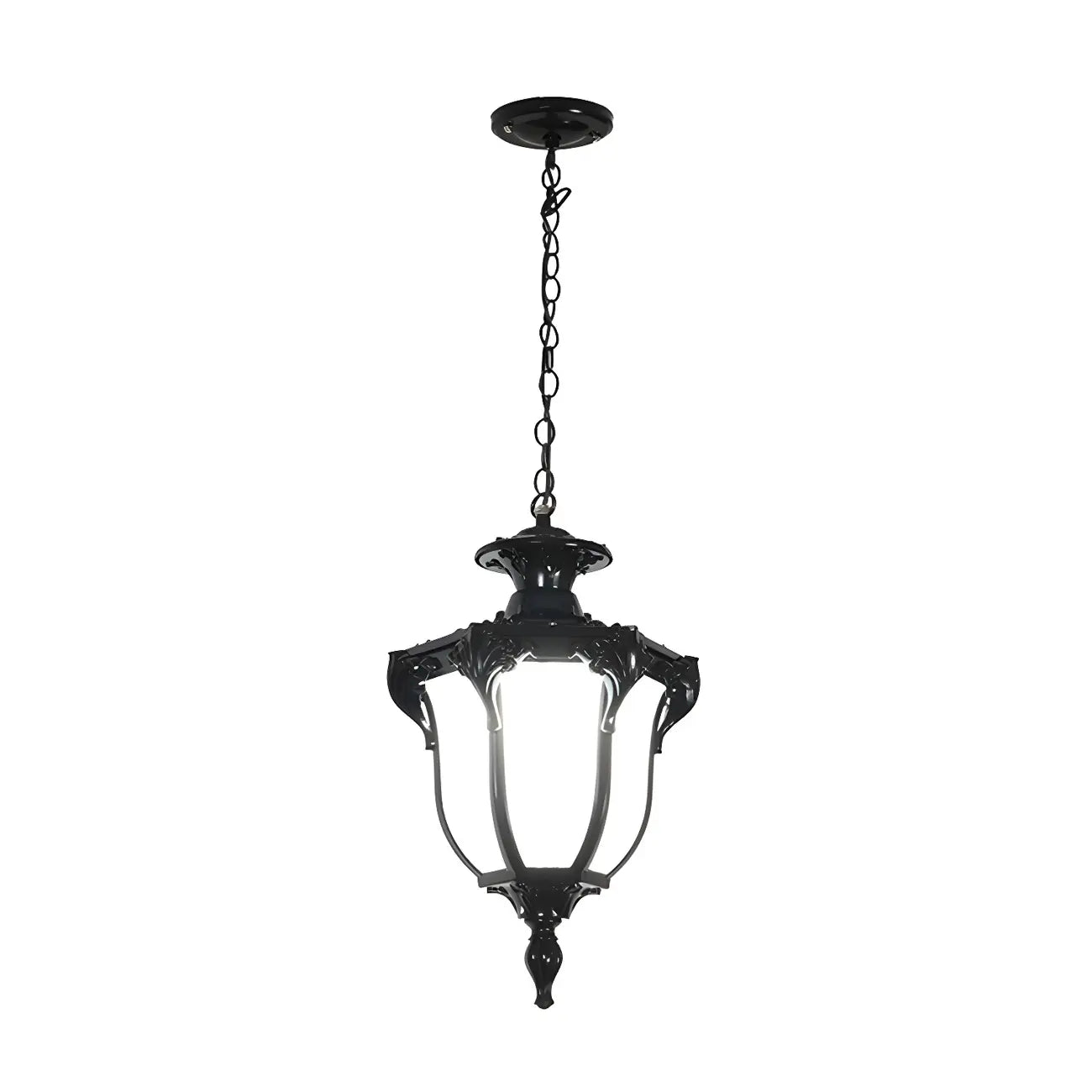 Vintage Bell Shape Solar Outdoor Pendant Light with USB Charger
