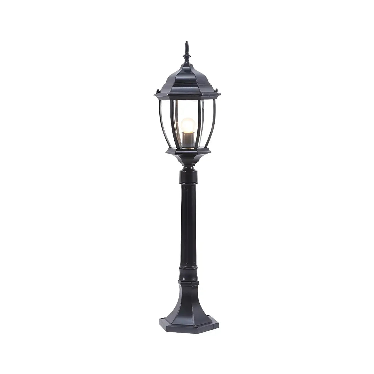 Vintage Post Lantern Durable Metal Landscape Lighting