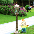 Vintage Post Lantern Durable Metal Landscape Lighting