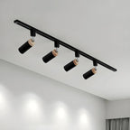 4-Light Metal Modern LED Track Lighting Fixture Adjustable Head