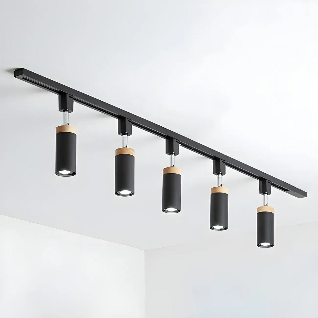 4-Light Metal Modern LED Track Lighting Fixture Adjustable Head