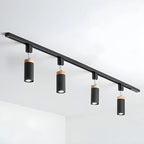 4-Light Metal Modern LED Track Lighting Fixture Adjustable Head
