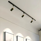 4-Light Metal Modern LED Track Lighting Fixture Adjustable Head