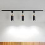 4-Light Metal Modern LED Track Lighting Fixture Adjustable Head