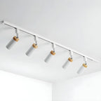 4-Light Metal Modern LED Track Lighting Fixture Adjustable Head