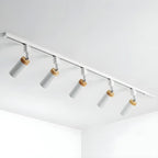 4-Light Metal Modern LED Track Lighting Fixture Adjustable Head