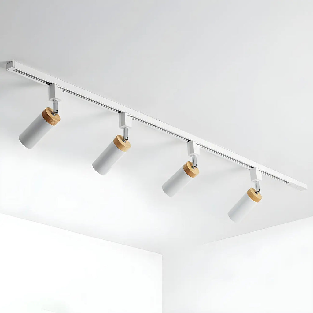 4-Light Metal Modern LED Track Lighting Fixture Adjustable Head