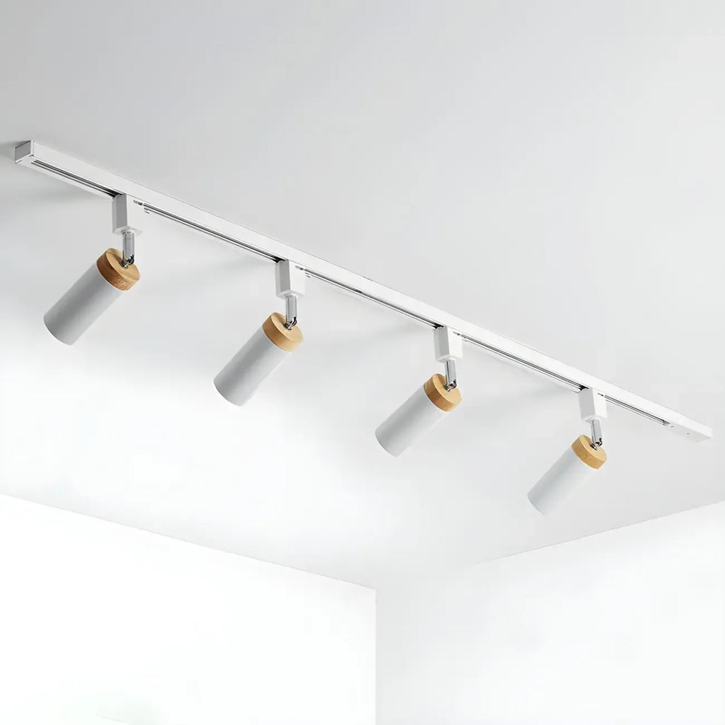 4-Light Metal Modern LED Track Lighting Fixture Adjustable Head