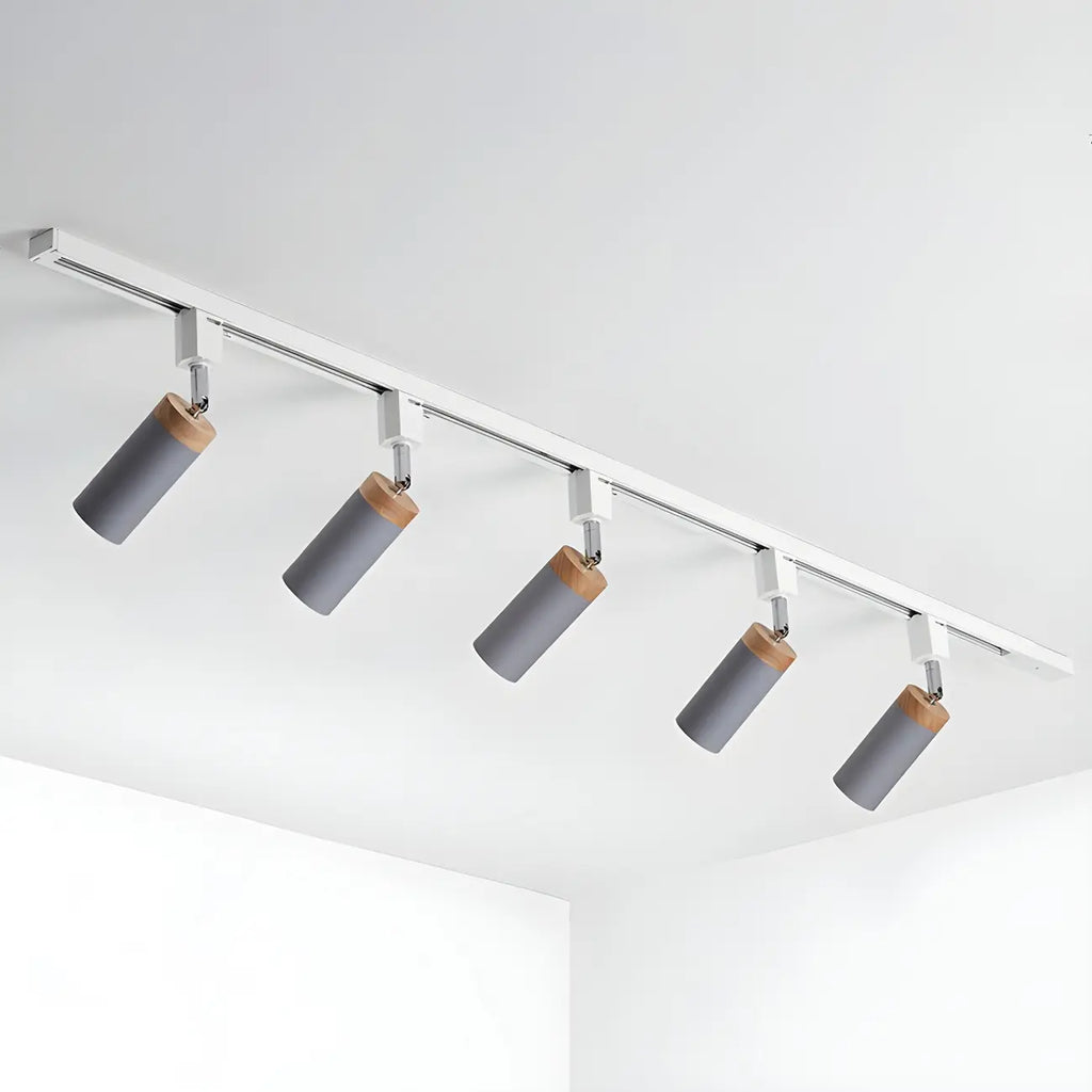 4-Light Metal Modern LED Track Lighting Fixture Adjustable Head