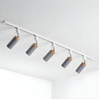 4-Light Metal Modern LED Track Lighting Fixture Adjustable Head