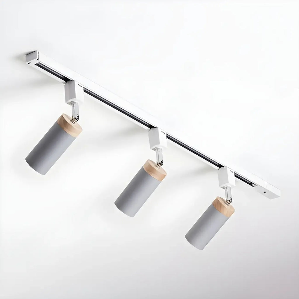 4-Light Metal Modern LED Track Lighting Fixture Adjustable Head