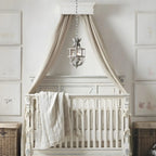 Vintage Grey Iron Cage Candelabra Chandelier