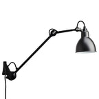 Industrial Metal Black Adjustable Swing Arm Wall Light