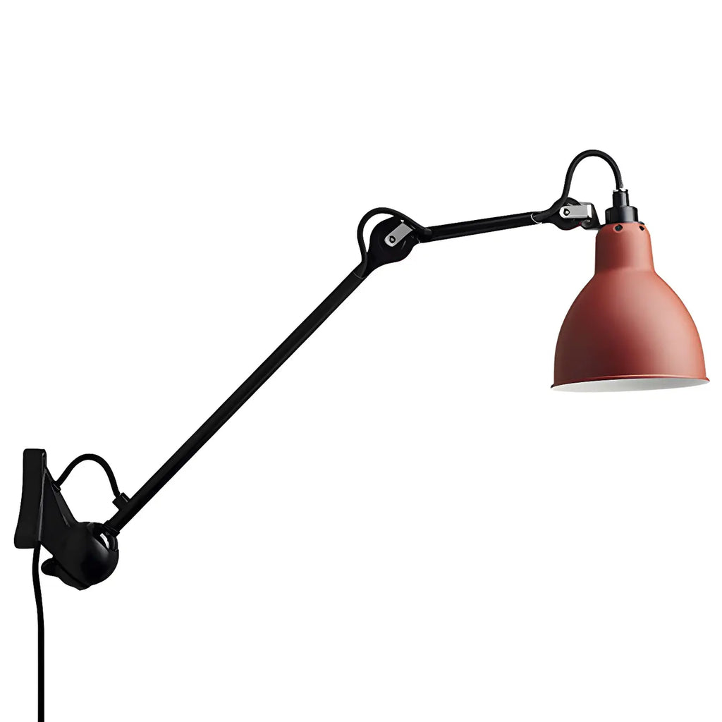 Industrial Metal Black Adjustable Swing Arm Wall Light