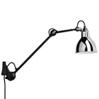 Industrial Metal Black Adjustable Swing Arm Wall Light